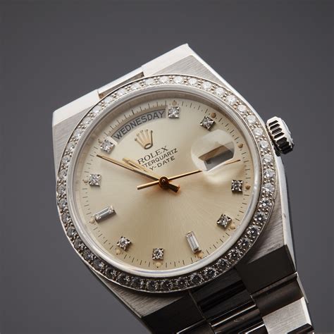 open casse rolex oysterquartz day date|rolex day date oyster quartz.